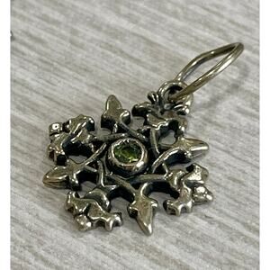 Love Heals Peridot AUGUST Birthstone Round White Bronze Charm LH89